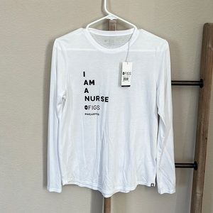 Brand new figs long sleeve top